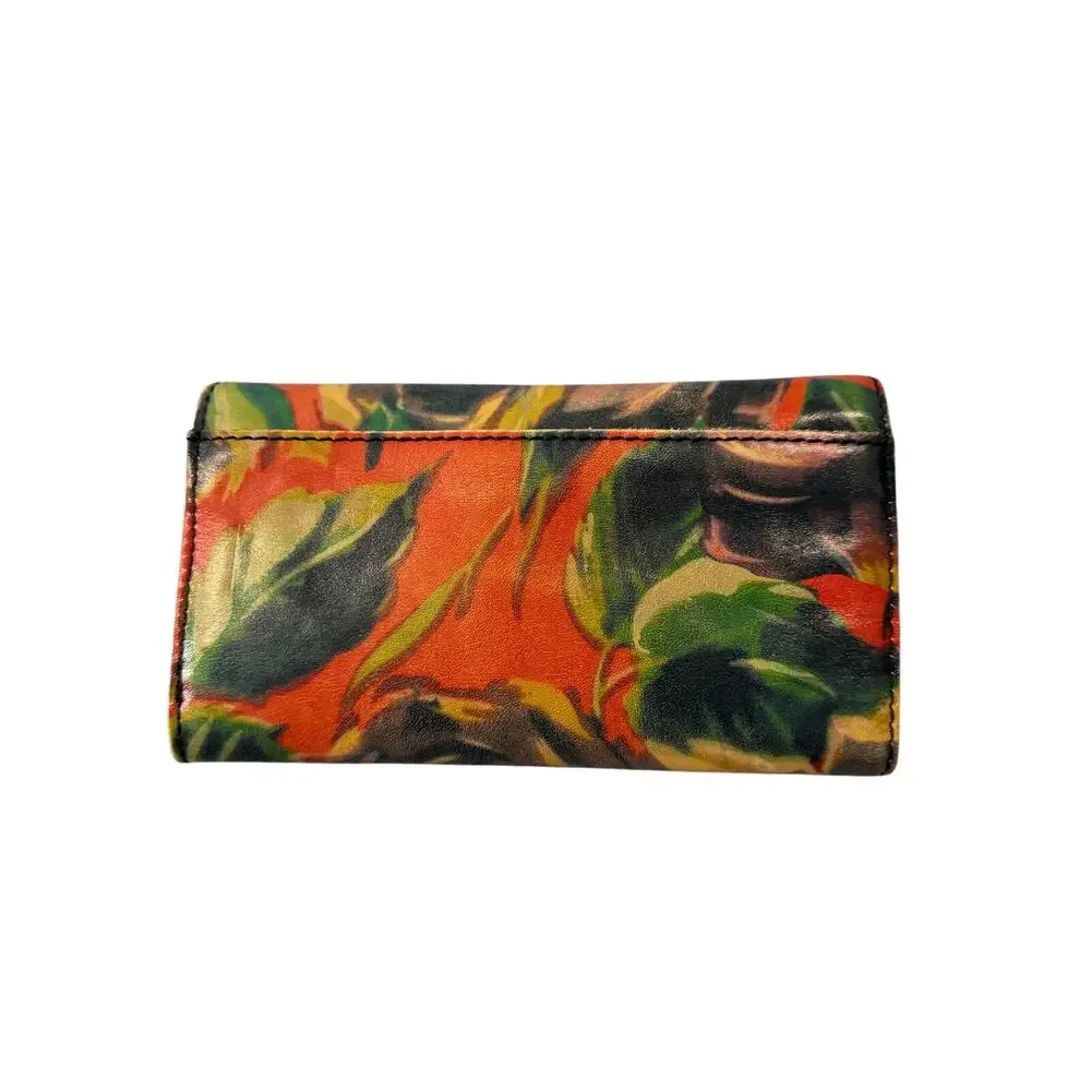 Patricia Nash Terresa Wallet Winter Bloom Leather Trifold RFID Blocking